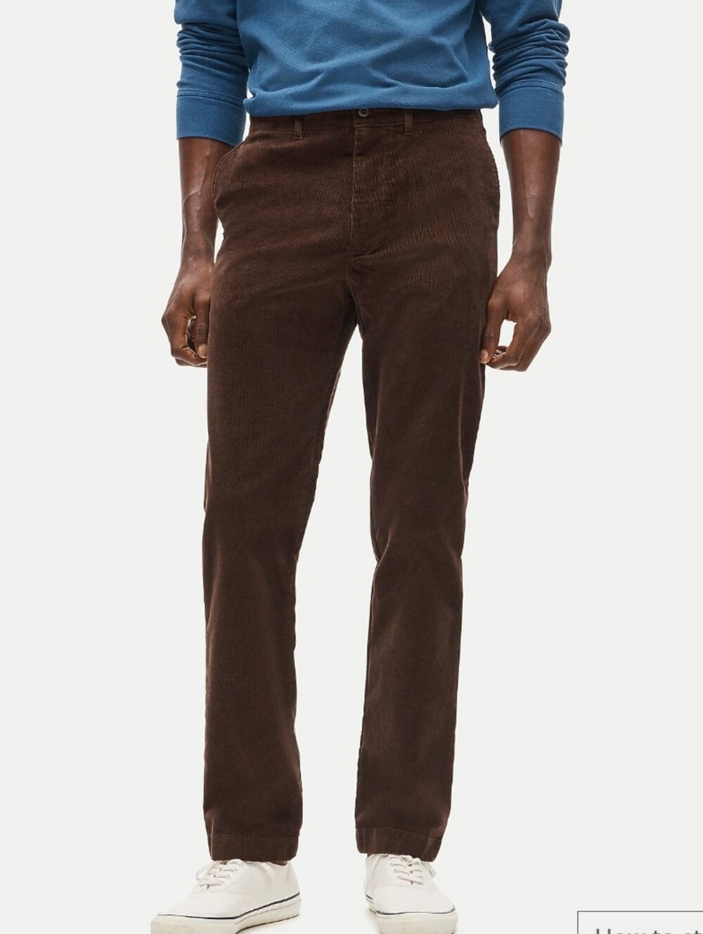 J Crew Broken-in Straight pant in stretch corduroy CM717 Size 33x30 Deep Oak